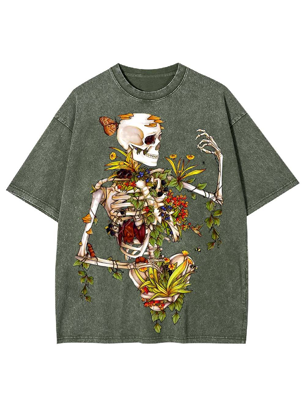 Floral Rebirth Washed Tshirt