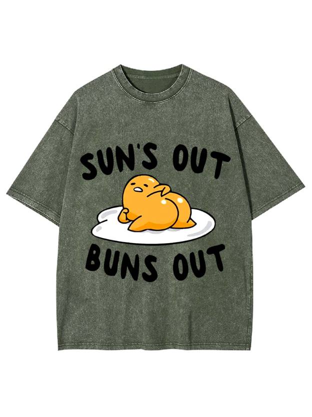 Sun's Out   Buns Out   Washed Tshirt