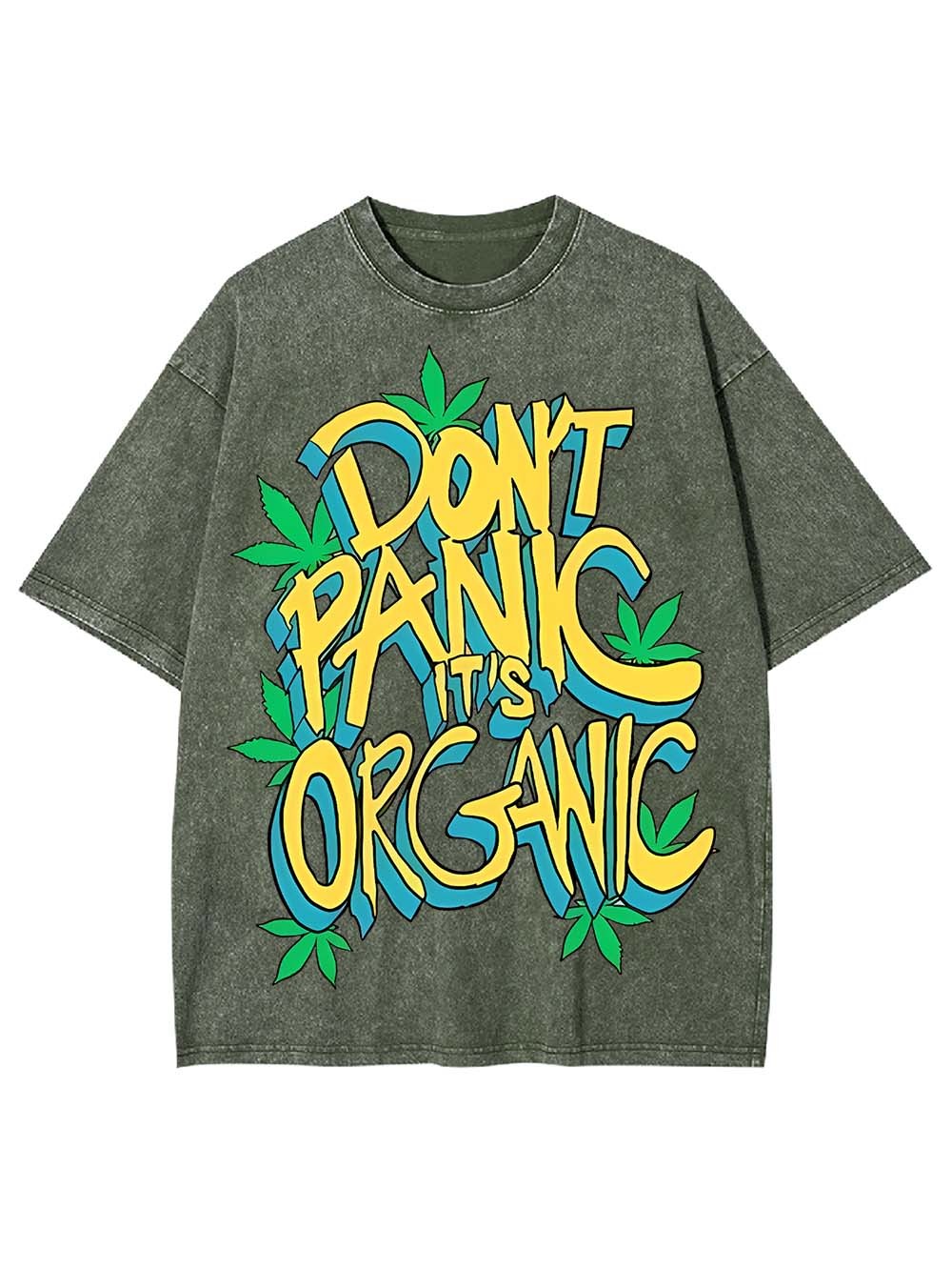 DON'T PANIC IT'S ORGANIC WASHED TSHIRT