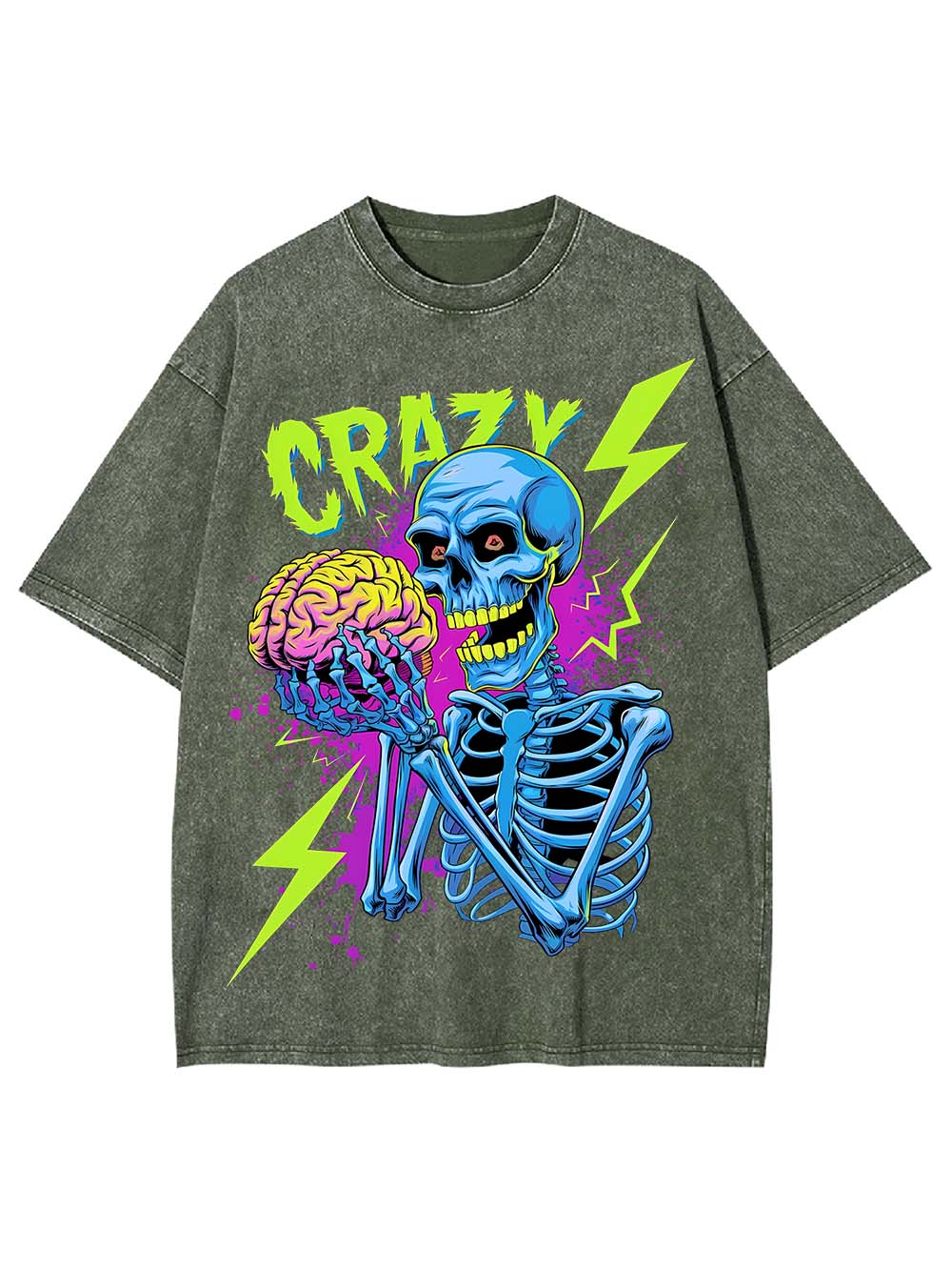 CRAZY MINDS UNLEASHED WASHED TSHIRT