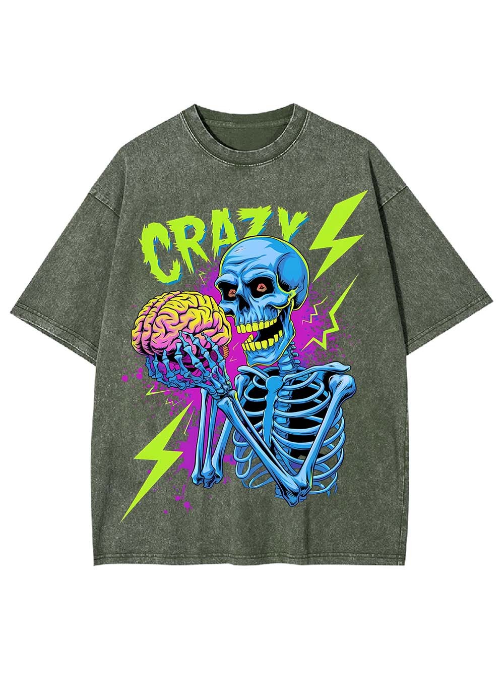 CRAZY MINDS UNLEASHED WASHED TSHIRT