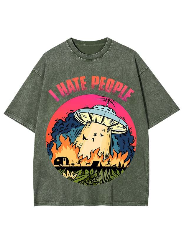 I Hate People Washed Tshirt