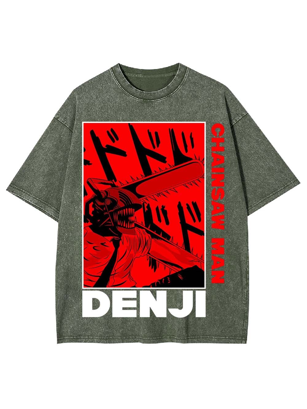 CHAINSAW MAN WASHED TSHIRT