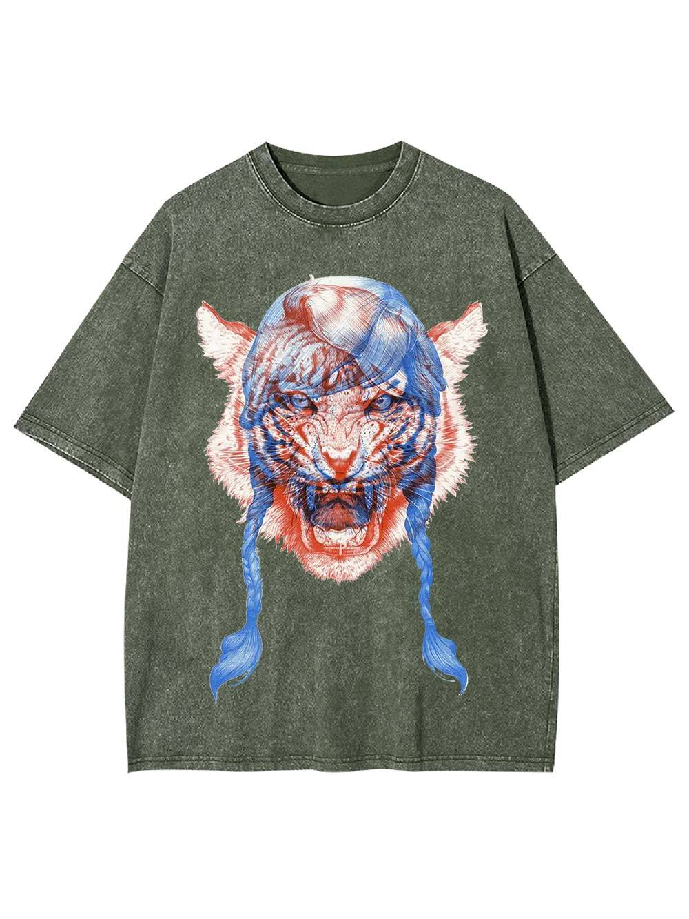 Fierce Braided Beast Washed Tshirt