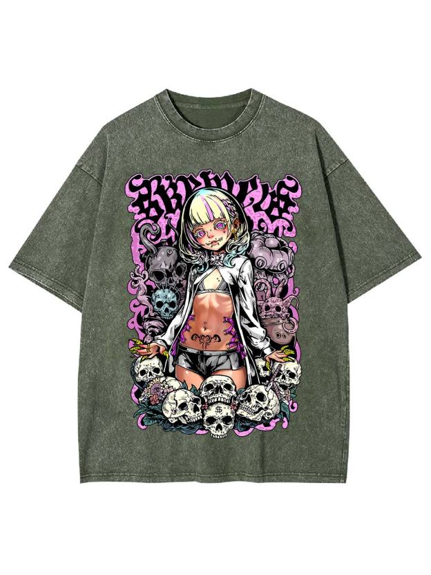 Queen of Chaos Washed Tshirt