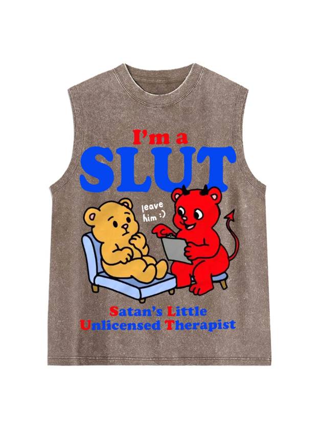 I‘m A Slut Washed Tank Top