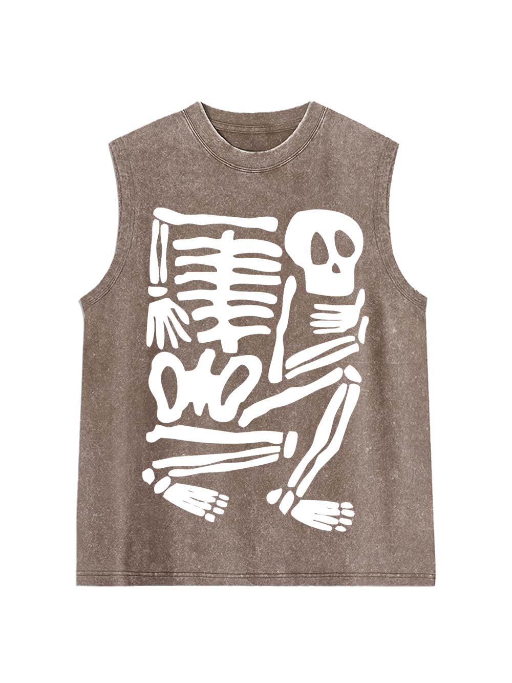 Skeleton Puzzle Washed Tank Top