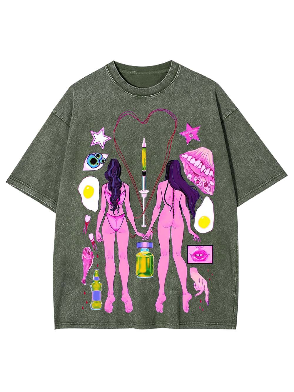 MEDICAL ILLUSTION WASHED TSHIRT