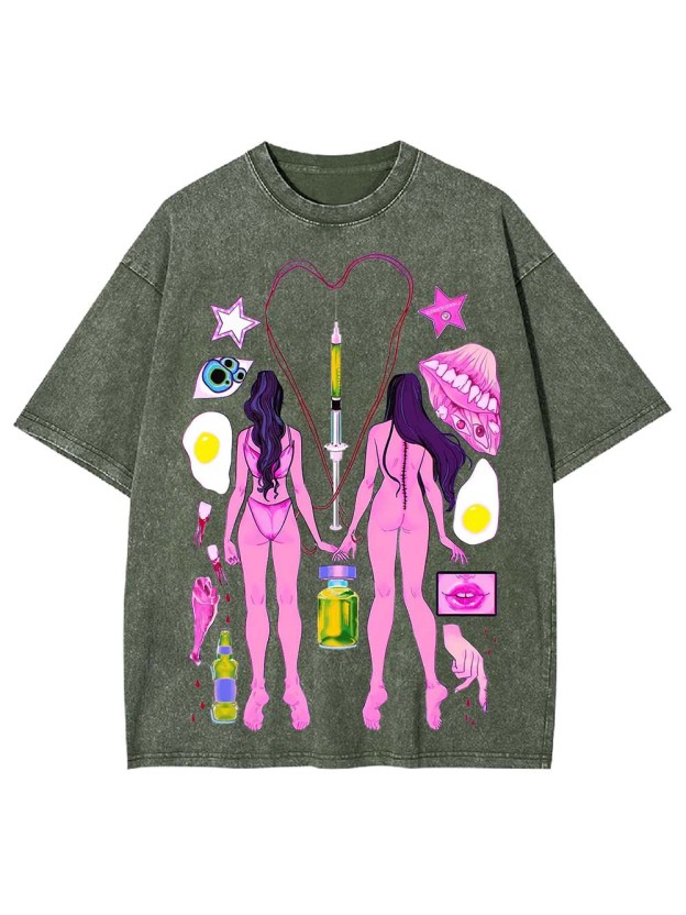 MEDICAL ILLUSTION WASHED TSHIRT