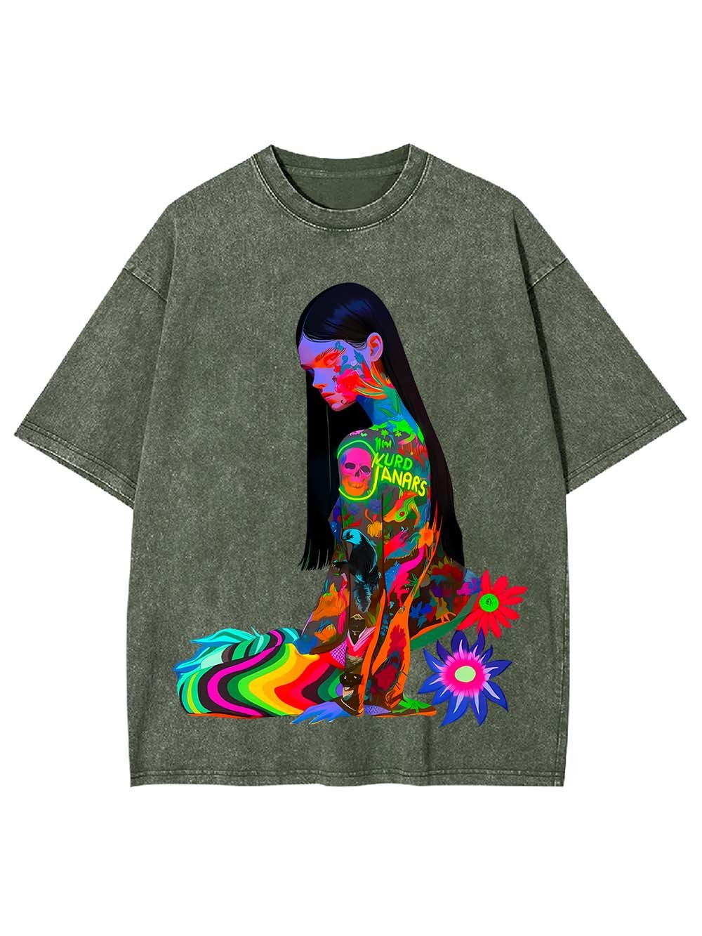Vibrant Psyche Washed Tshirt