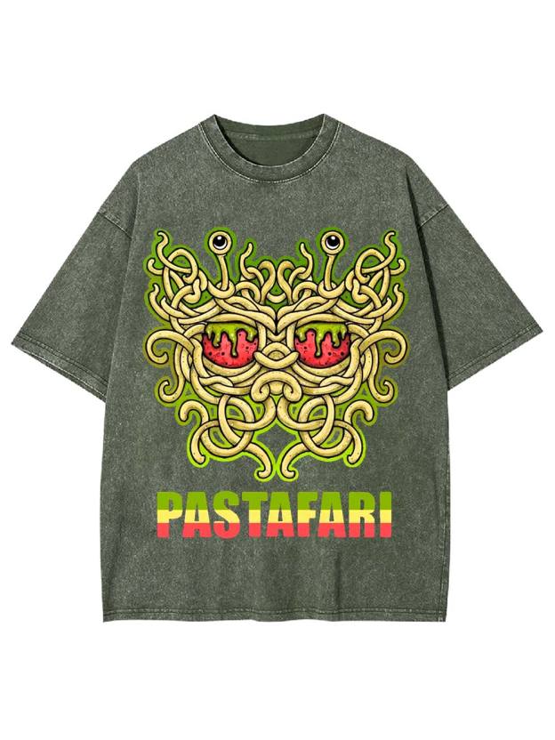 Pastafari Vibes Washed Tshirt
