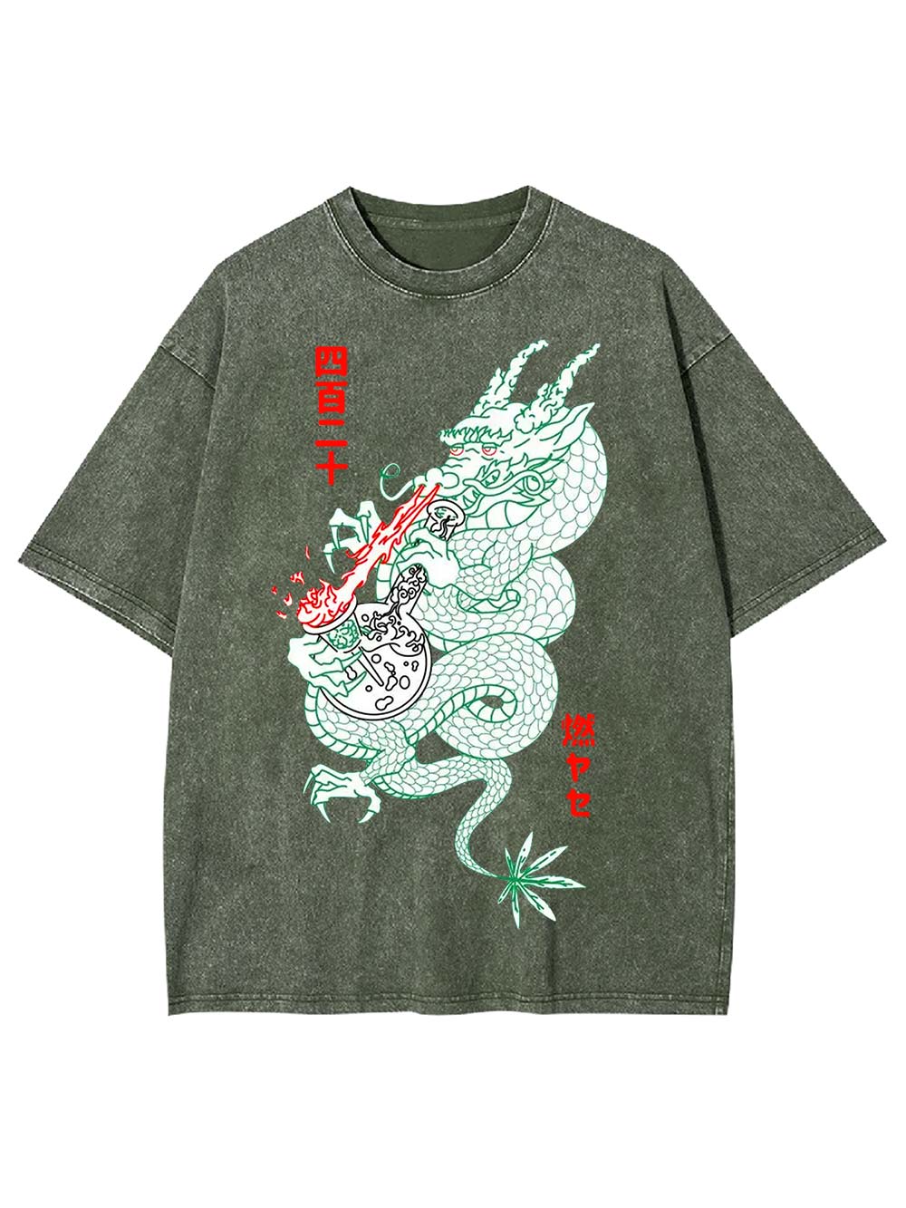 Dragon's Flame Washed Tshirt