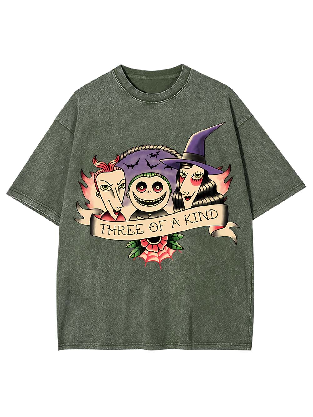 Three Of A Kind Washed Tshirt