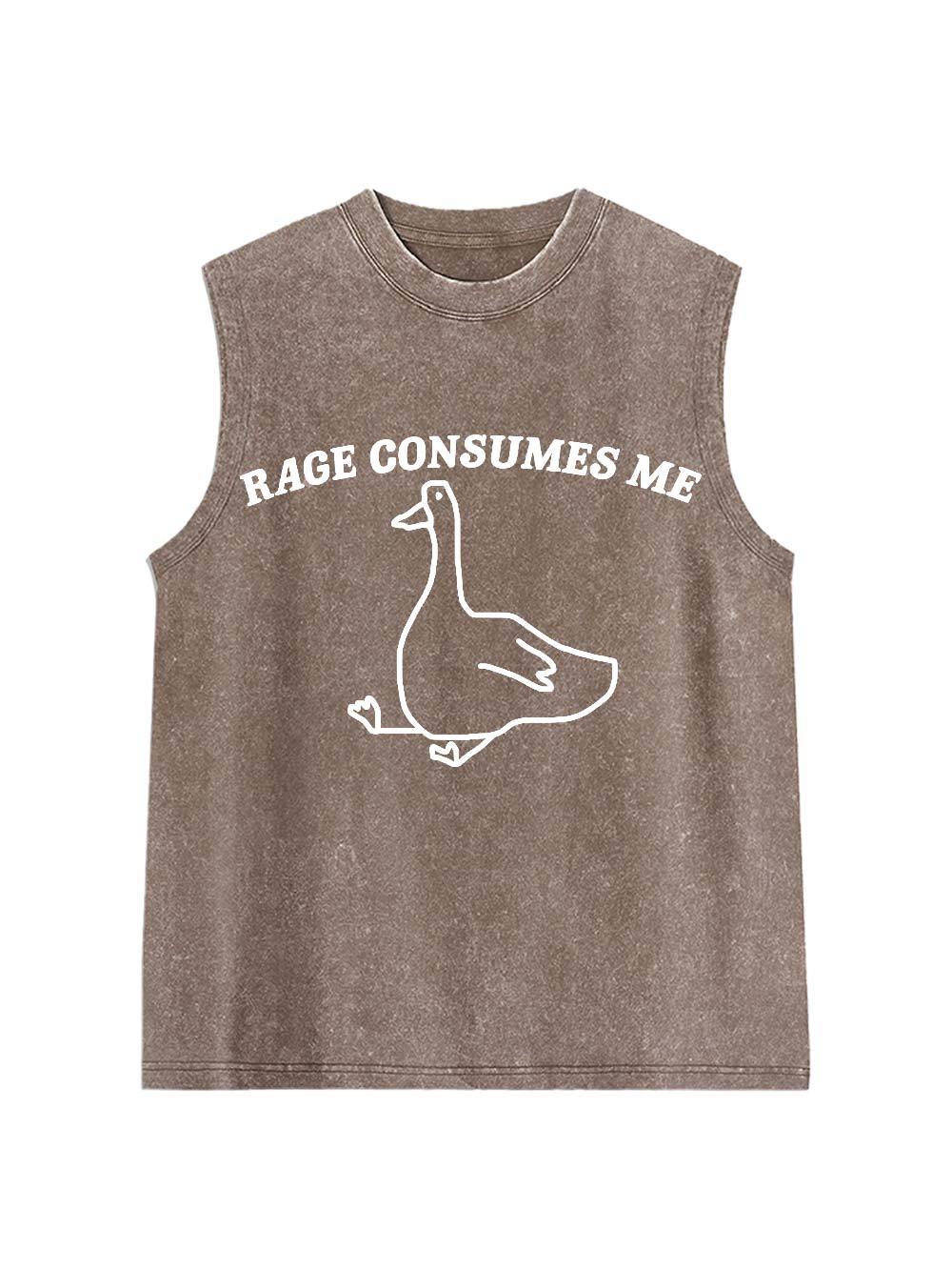 Rage Consumes Me Washed Tank Top