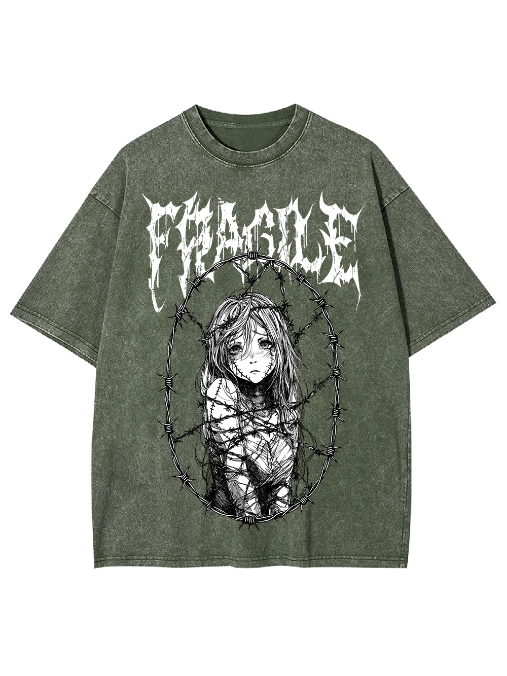 Fragile Boundaries Washed Tshirt