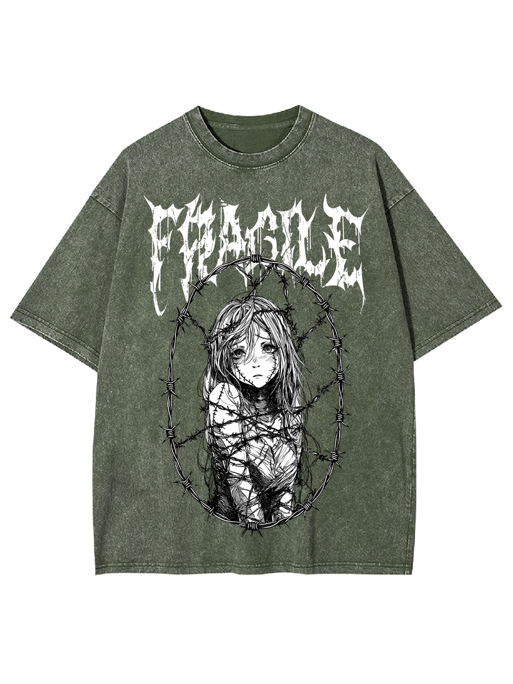 Fragile Boundaries Washed Tshirt
