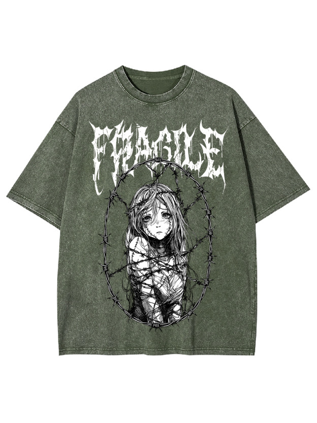 Fragile Boundaries Washed Tshirt