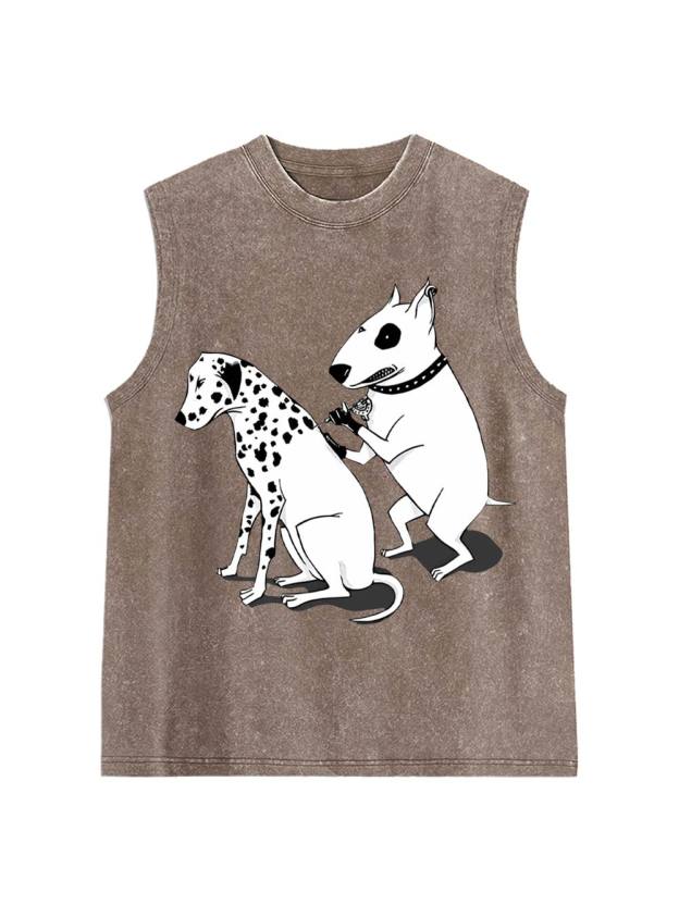 Dog Gossip Washed Tank Top