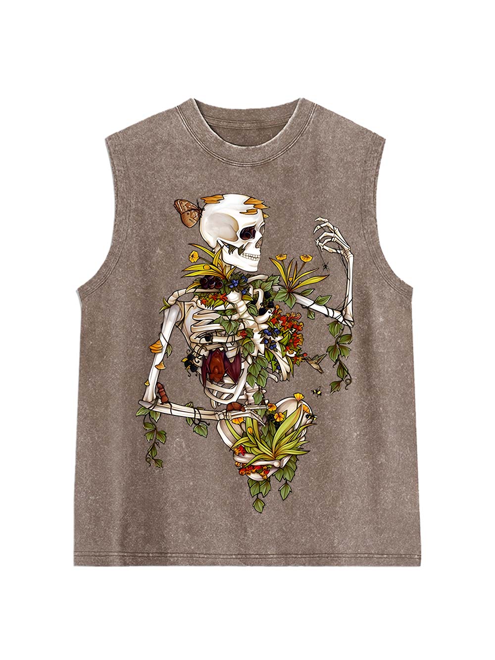 Floral Rebirth Washed Tank Top