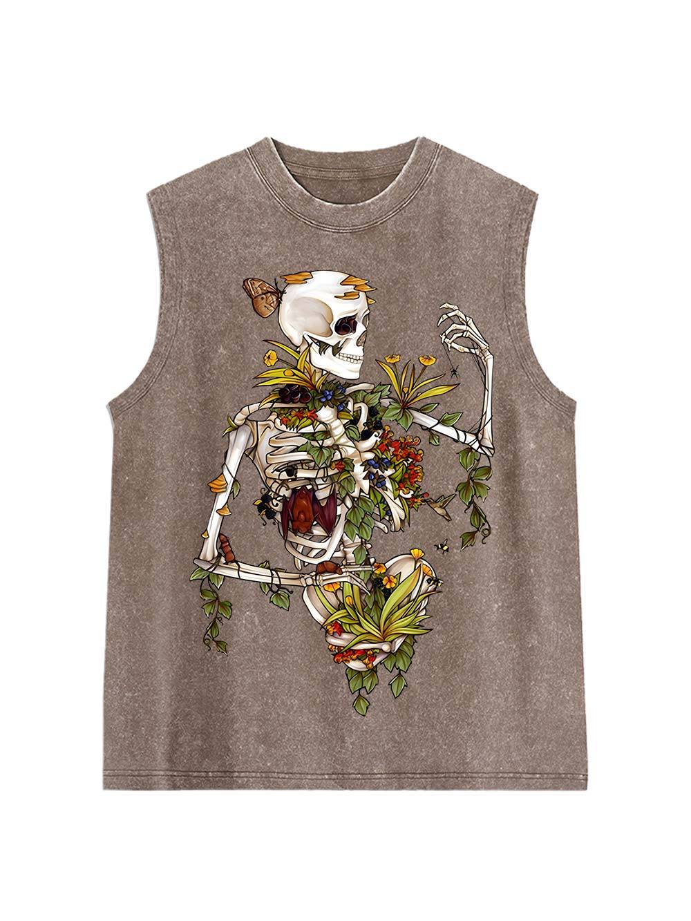 Floral Rebirth Washed Tank Top