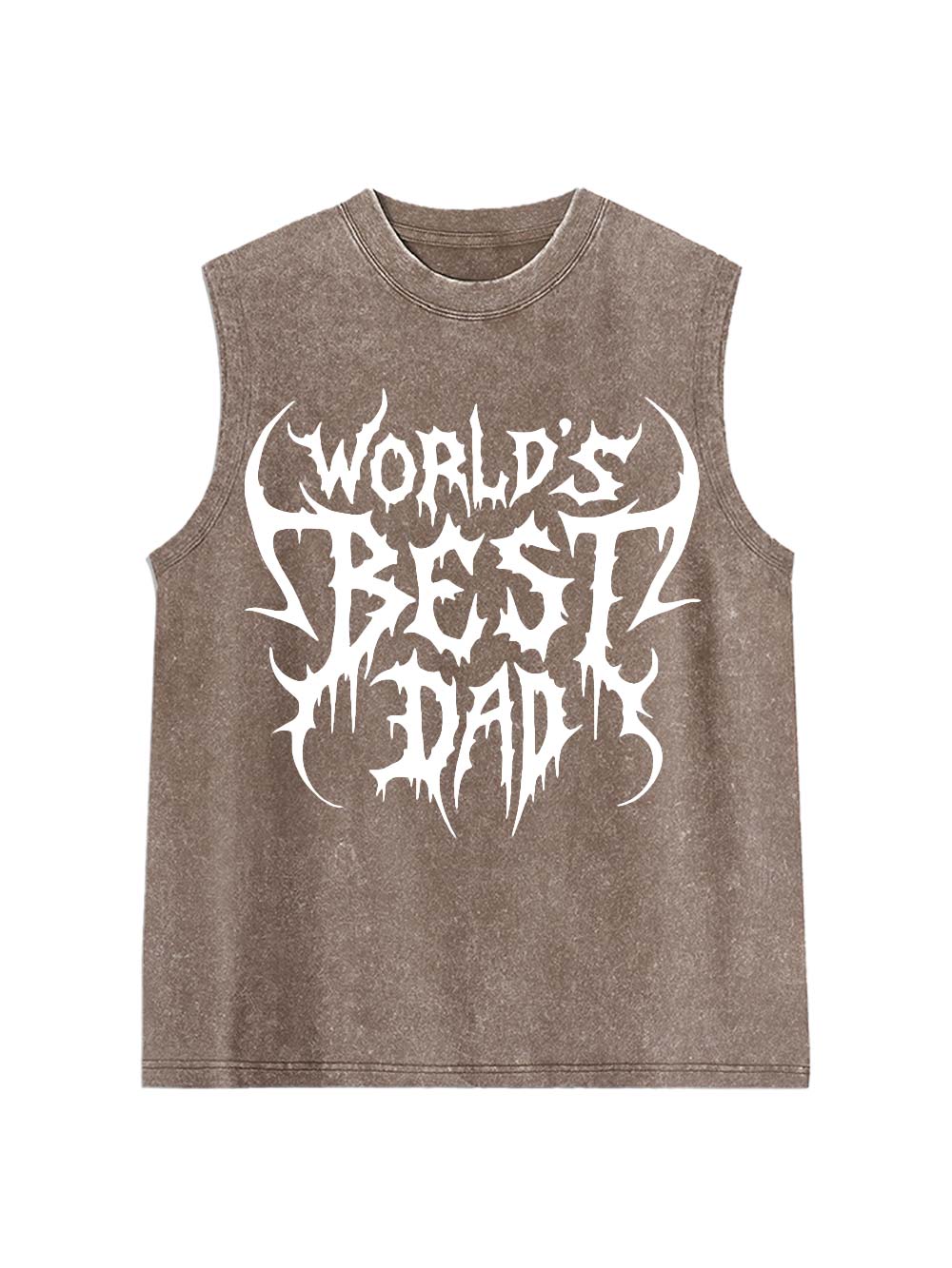 World's Best Dad Washed Tank Top