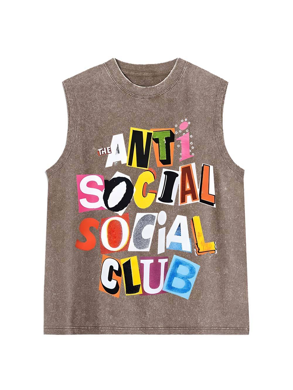 Anti Social Social Club Washed Tank Top