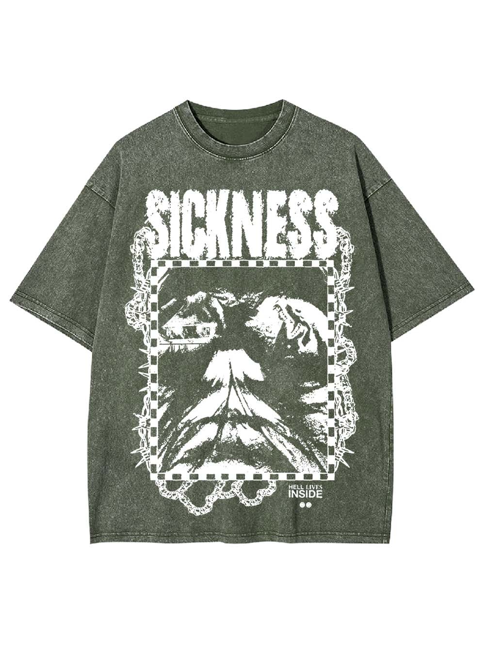 SICKNESS WASHED TSHIRT