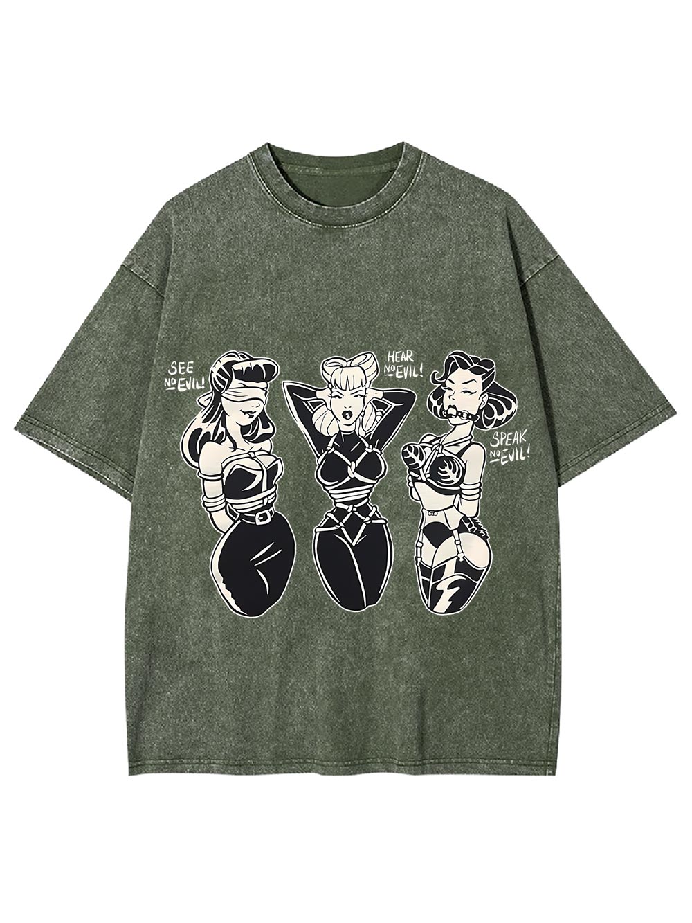 See Hear Speak Washed Tshirt