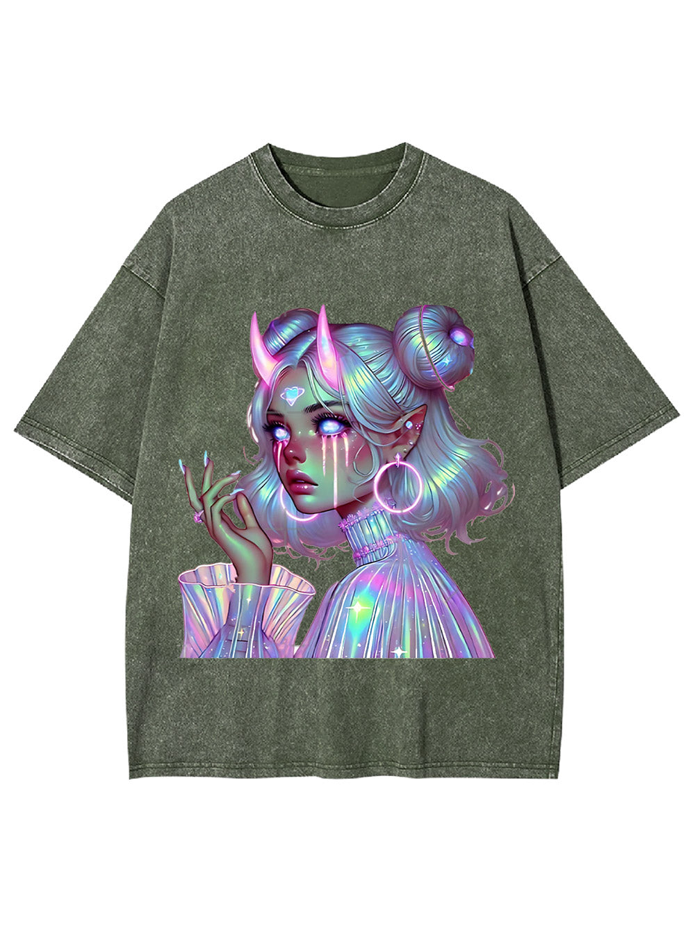 Neon Dreamscape Washed Tshirt