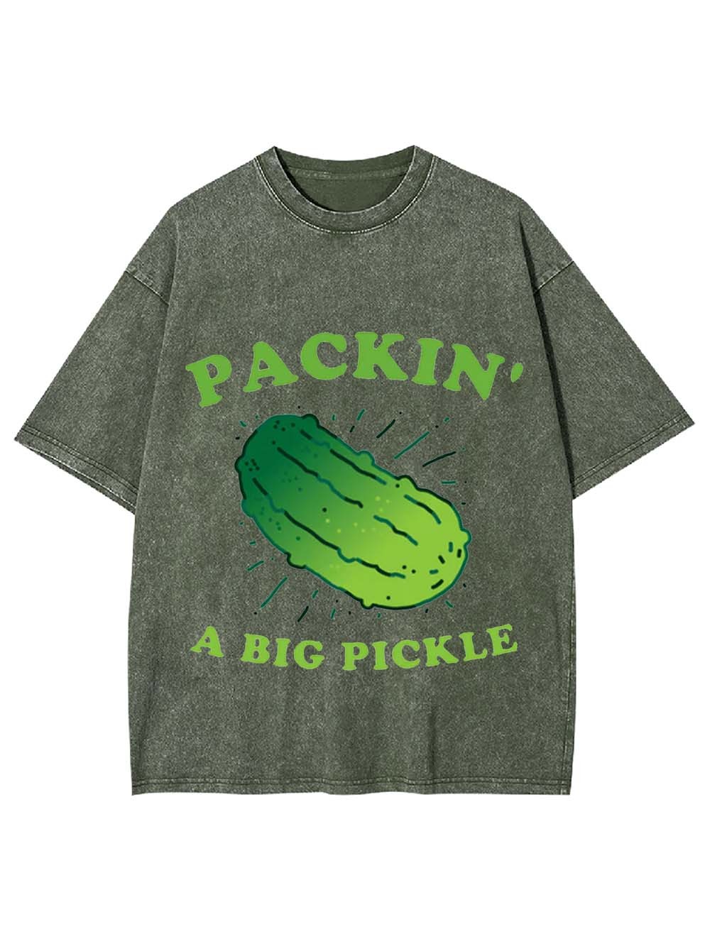 PACKIN A BIG PICKLE WASHED TSHIRT