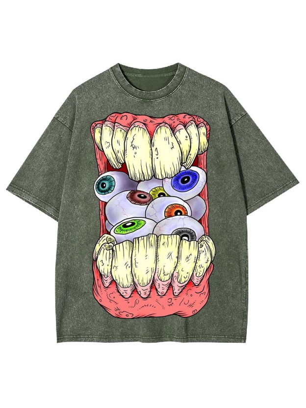 CHEWING EYES WASHED TSHIRT