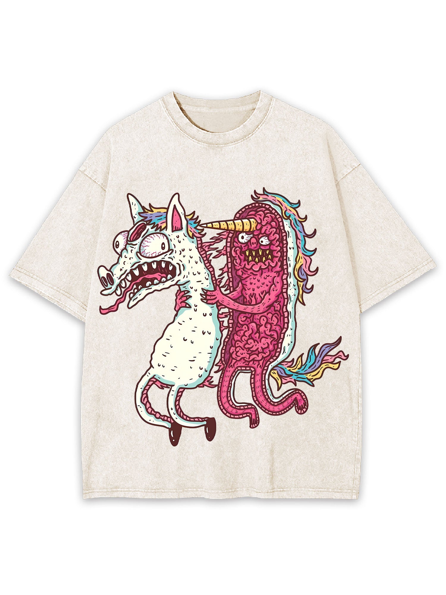 Unicorn Chaos Washed Tshirt
