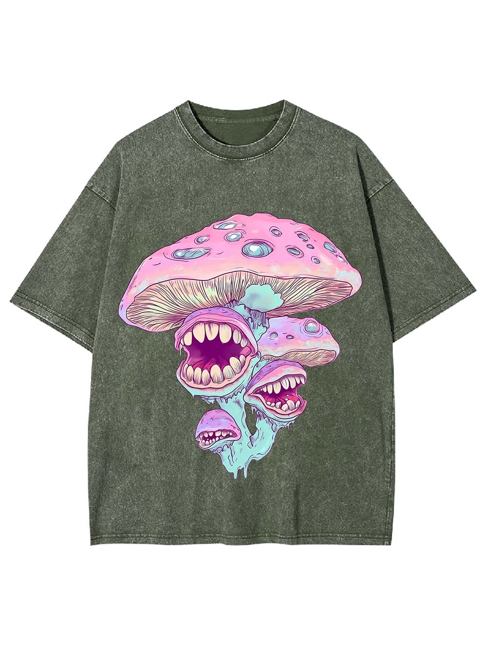 Monster Mushrooms Washed Tshirt