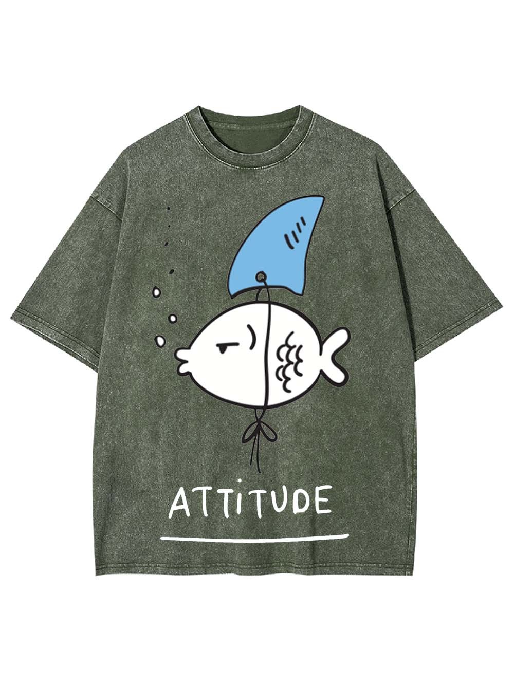 Attitude Washed Tshirt