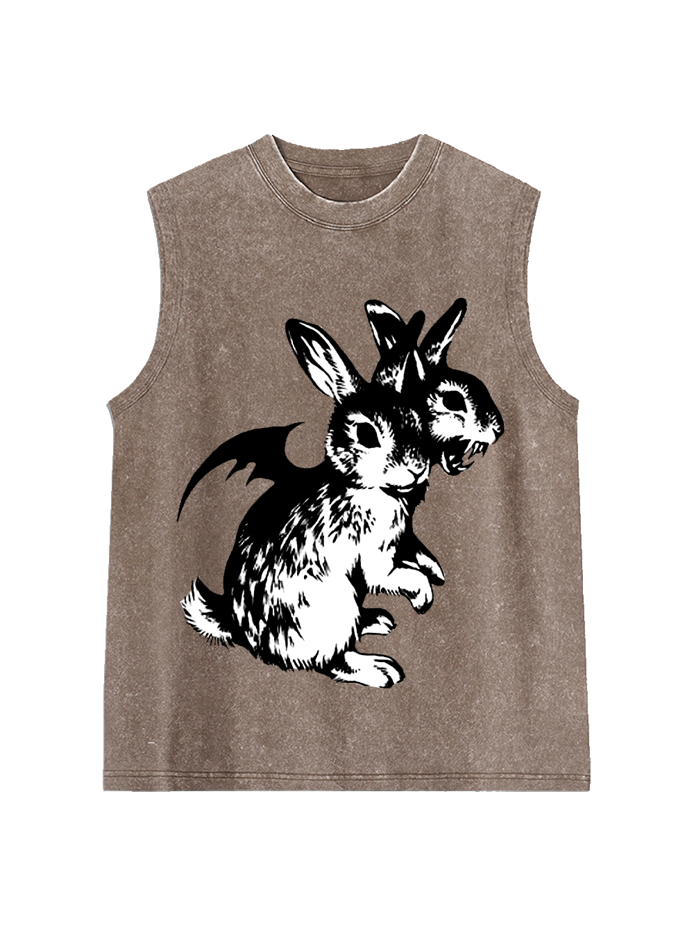 Duality of Bunnies Washed Tank Top