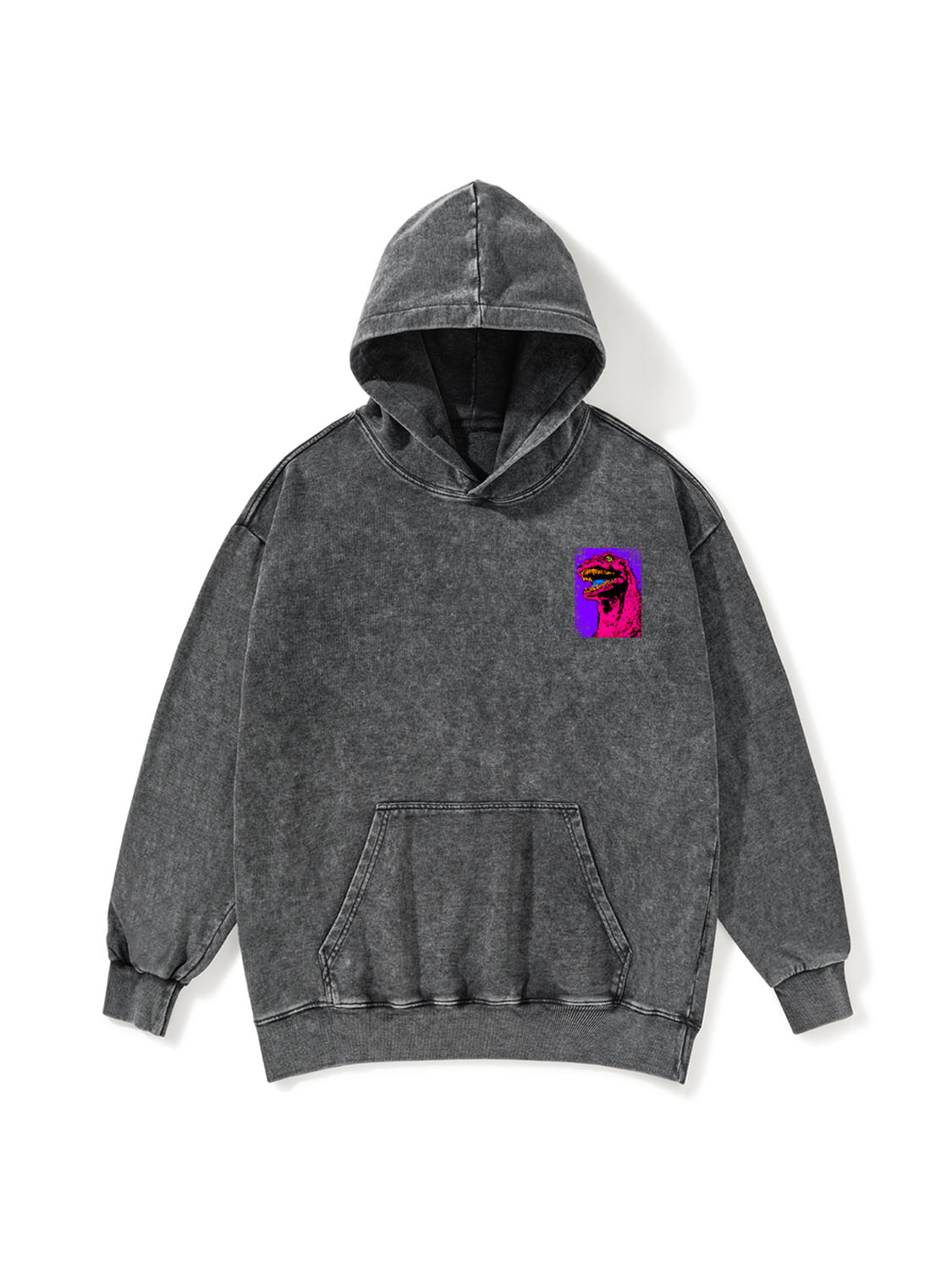 Neon Roar Washed Hoodie