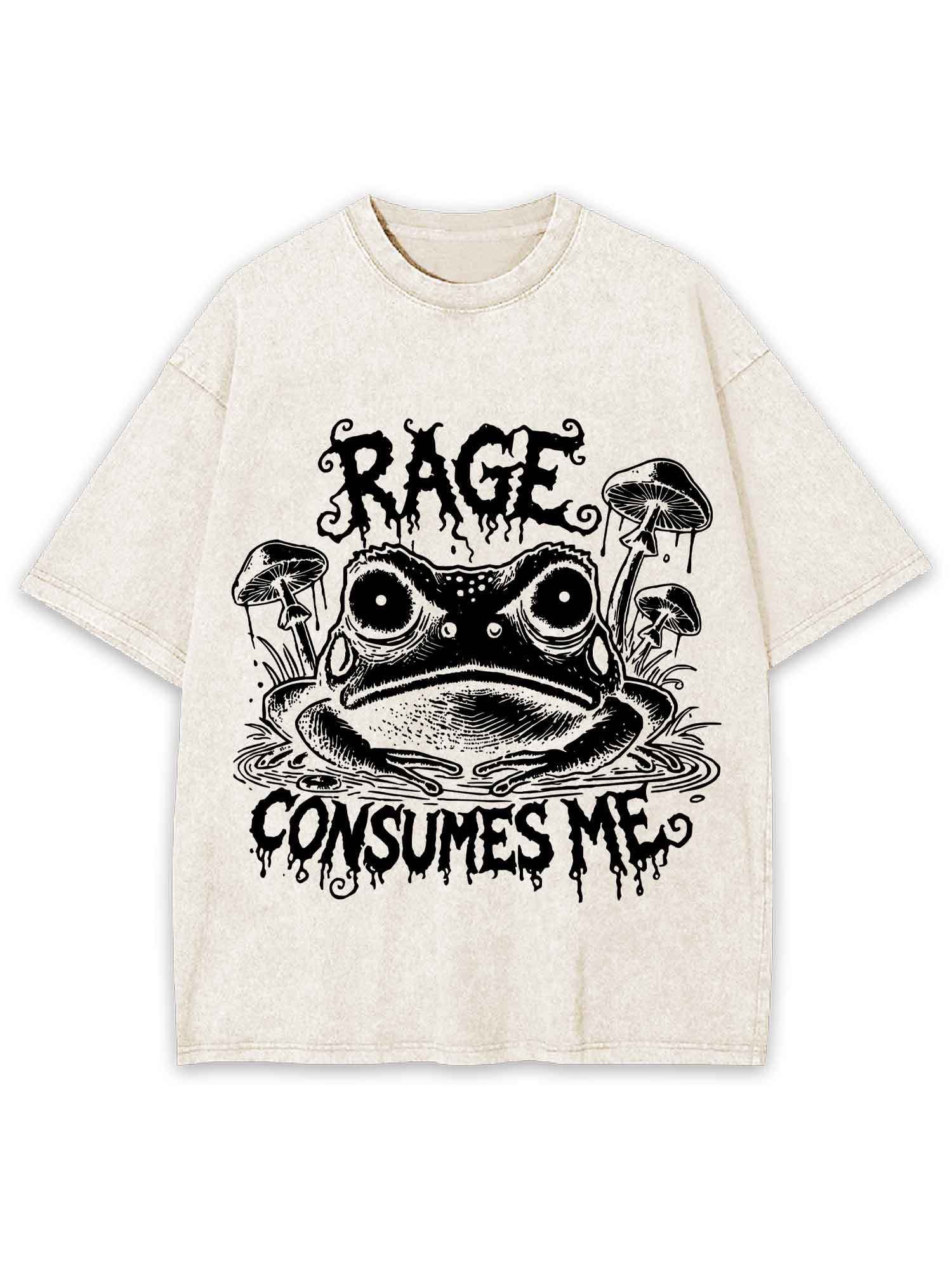 Rage Consumes Me Washed Tshirt-ClassyOutlaw Sale