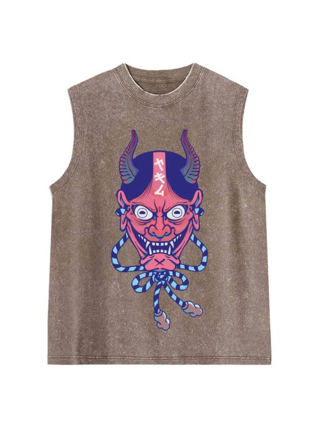 HANNYA MASK Washed Tank Top