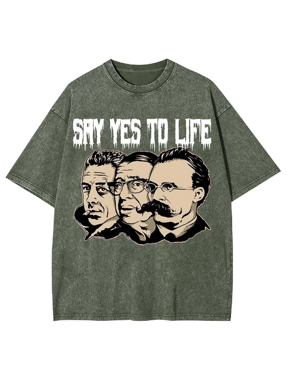 Say Yes to Life Washed Tshirt