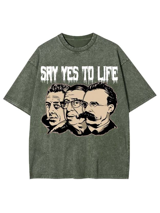 Say Yes to Life Washed Tshirt