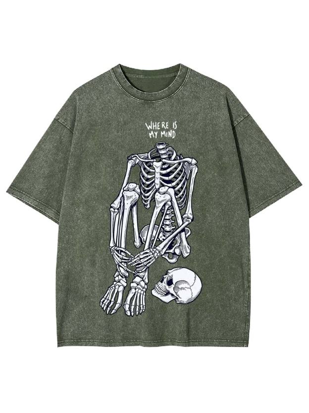 Where Is My Mind Washed Tshirt