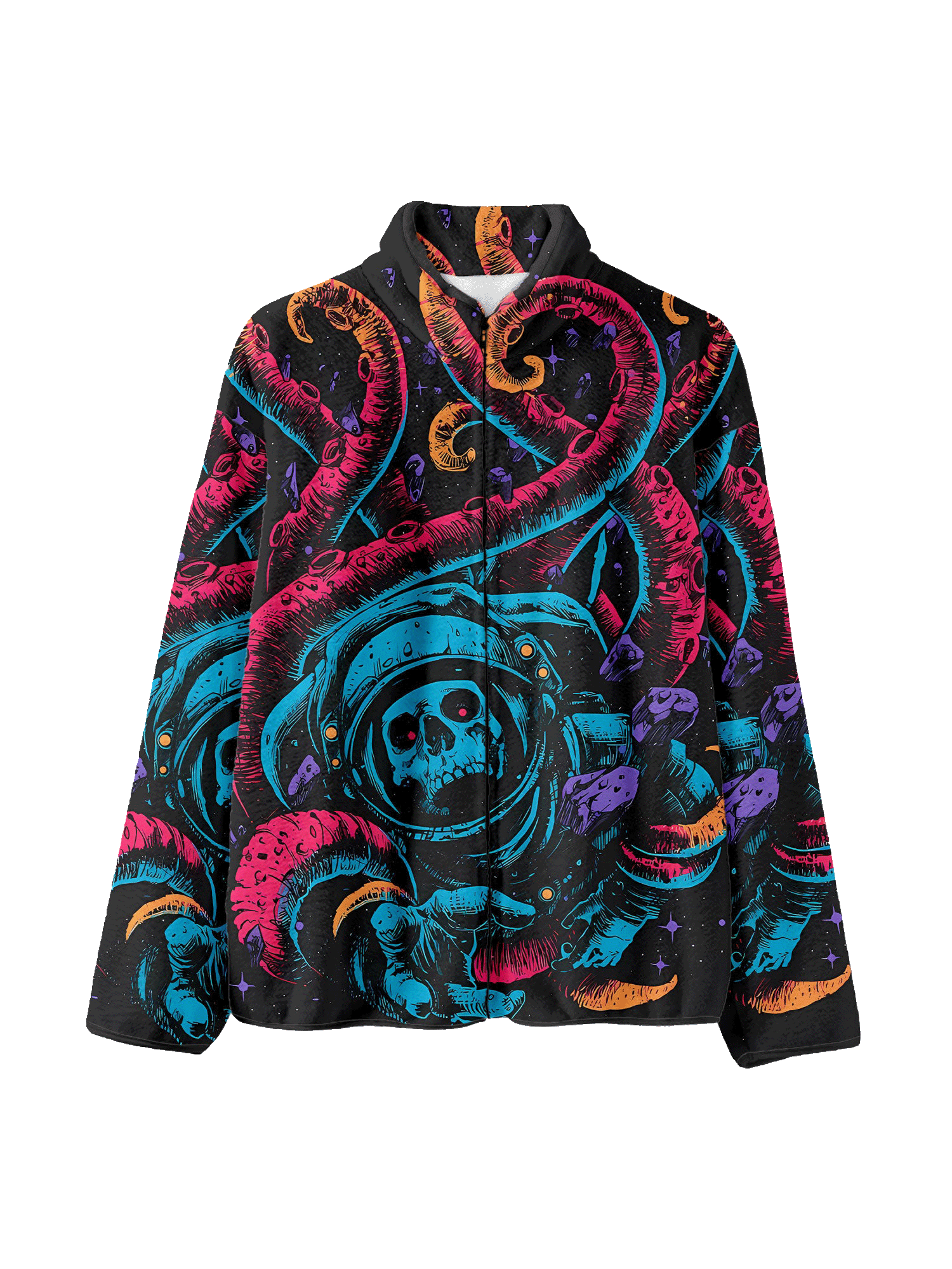 Cosmic Depths Fleece Jacket-ClassyOutlaw Sale