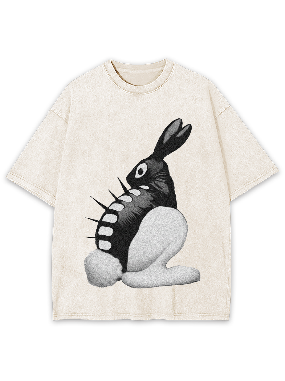 Spiked Bunny Washed Tshirt