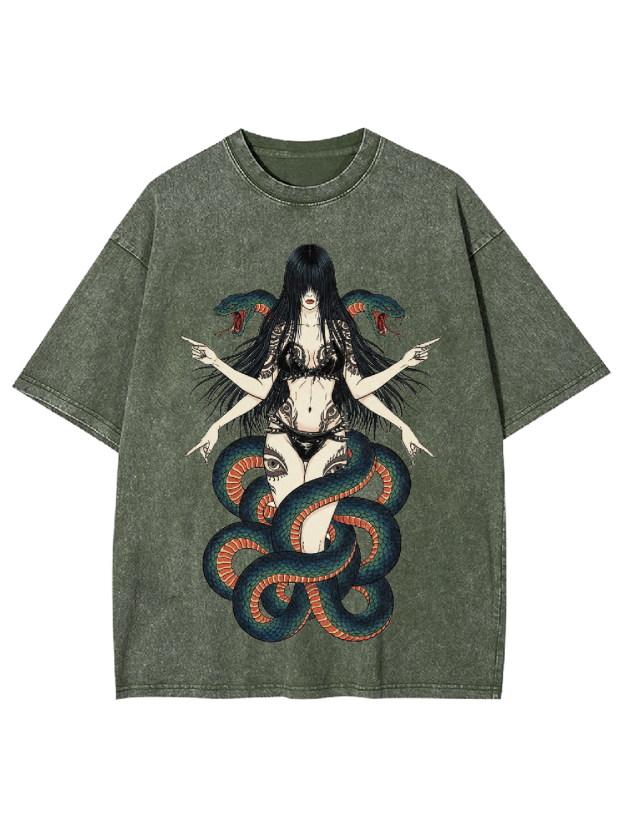 Serpent Goddess Washed Tshirt