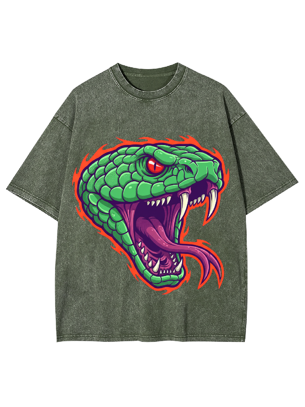 Venomous Snake Washed Tshirt