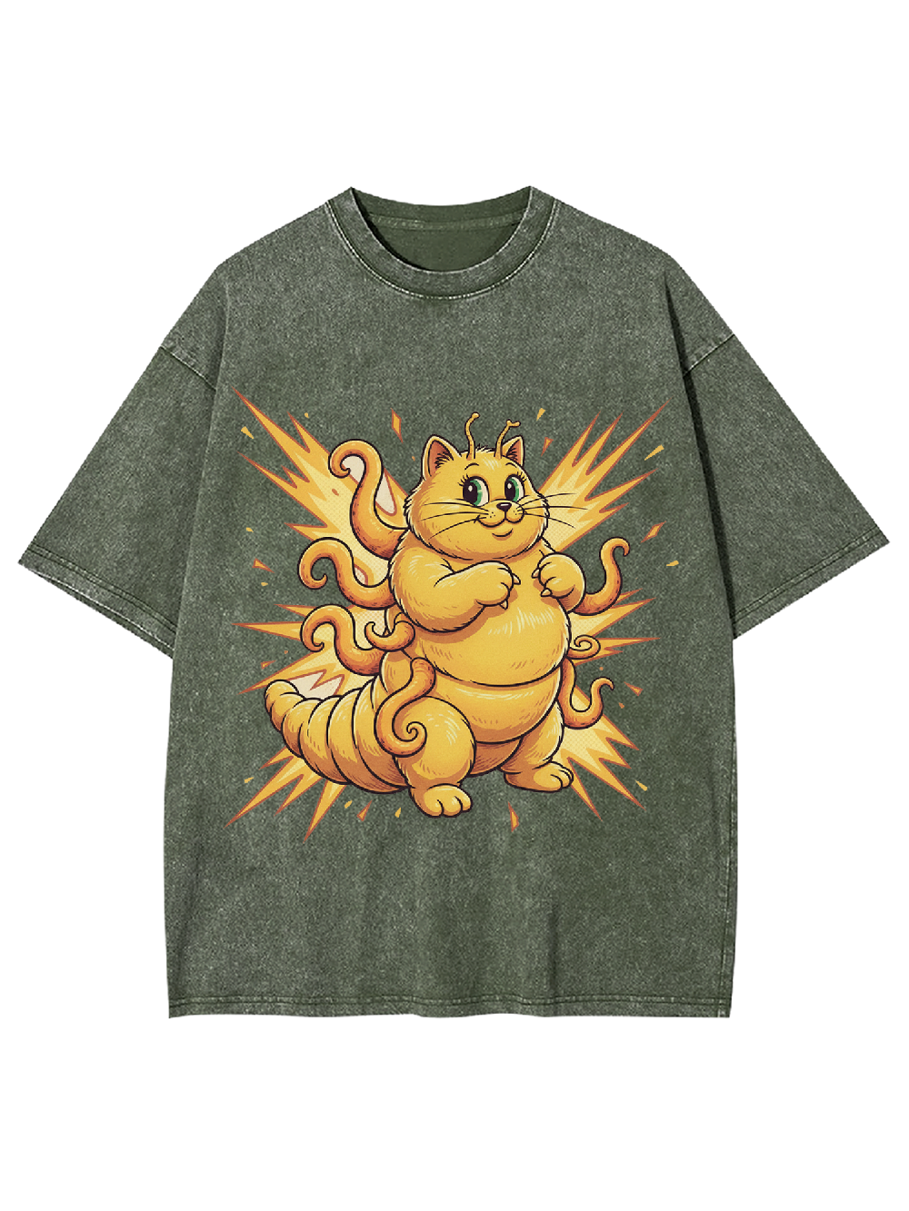 King Cattopus Washed Tshirt