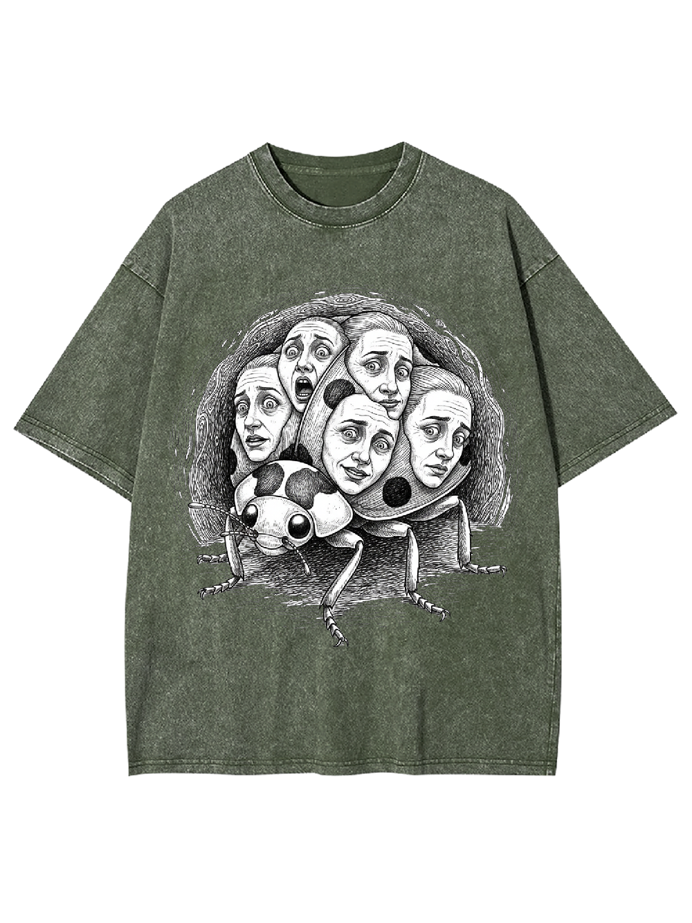 Facebug Phantom Washed Tshirt