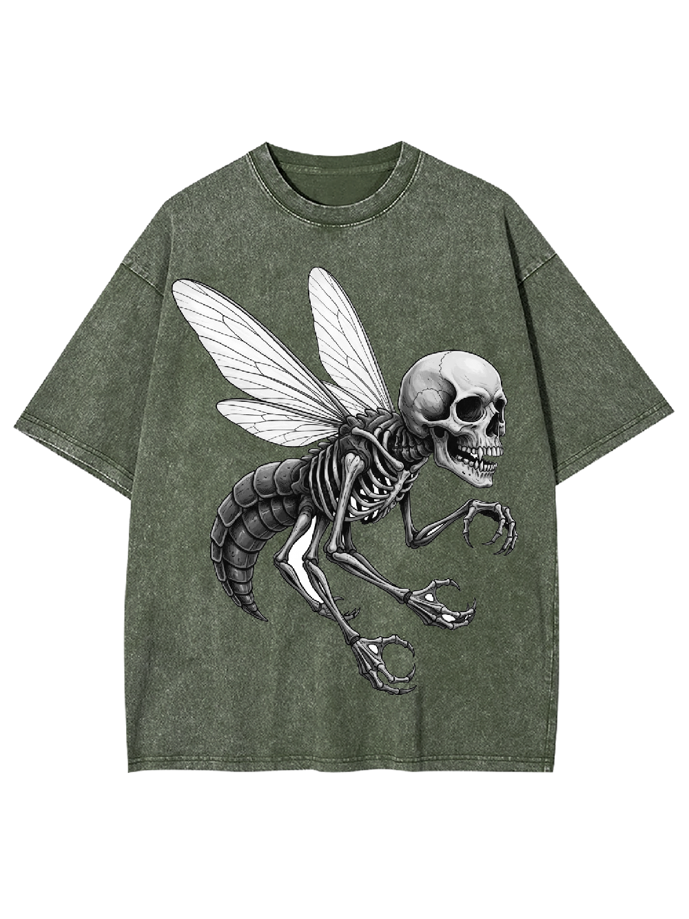 Bonewing Larva Washed Tshirt