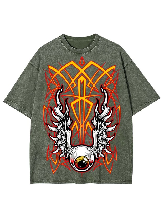 Winged Eye Emblem Washed Tshirt