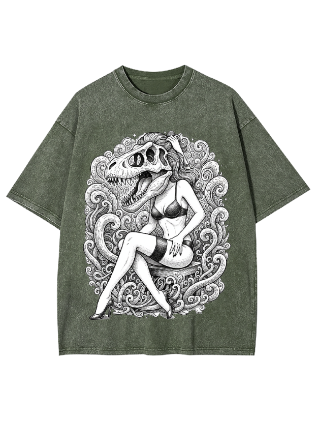 T-Rex Siren Washed Tshirt